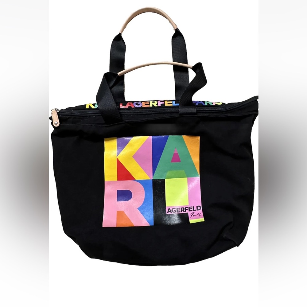 Karl Lagerfeld Tote Colorblock Pop Icon Style & FREE gift